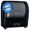 MERIDA SOLID CUT manual roll towel dispenser merida solid cut black with high gloss finish